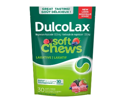 Dulcolax Laxative Tablets product shots. It includes a disclaimer that reads "Use as directed" and five stars.