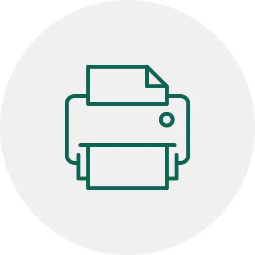 Print button icon.