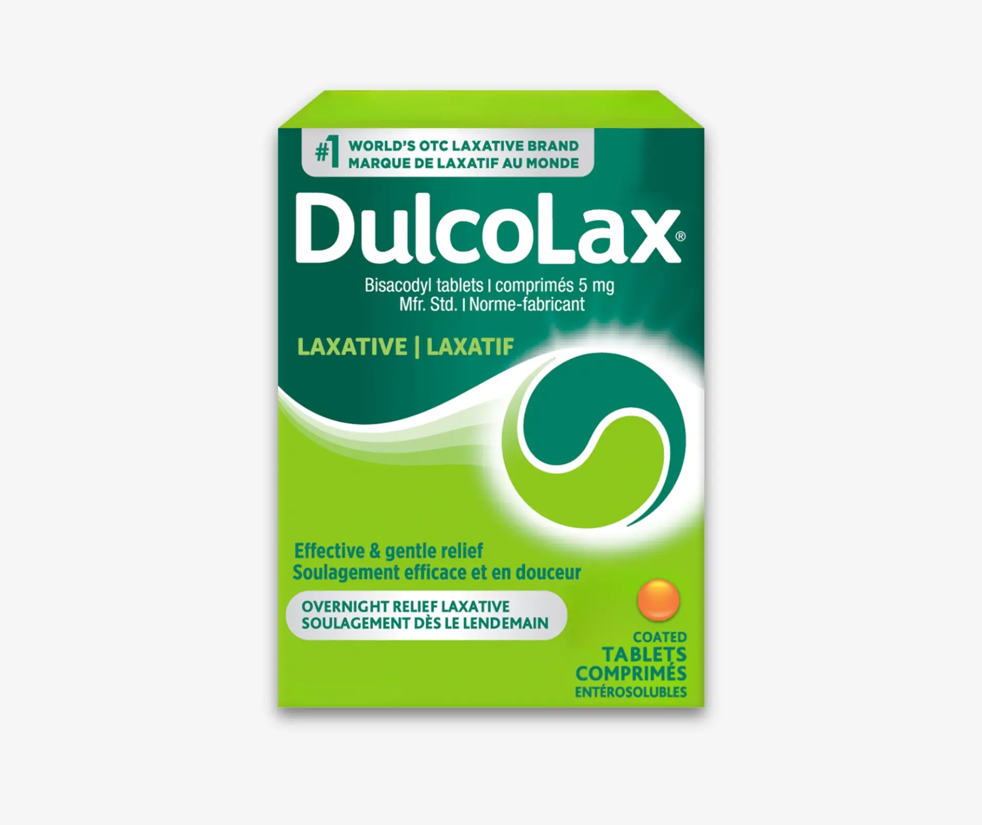 Devant de l’emballage des comprimés DulcoLax